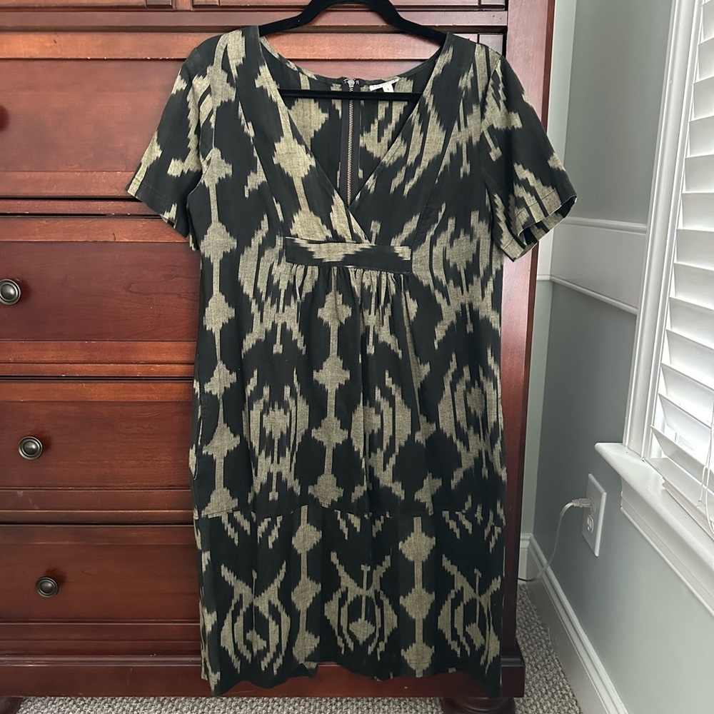 The Odells Anthropologie Cotton Aztec Print Dress